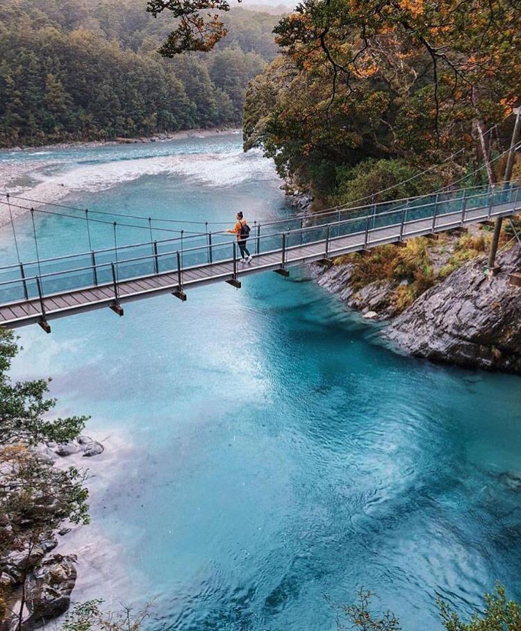 Maqna.id - Blue Pools, South Island, New Zealand (Courtesy Picture: @billiejomareroa)