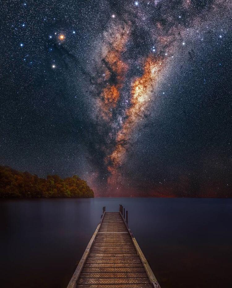 Lake Mapourika, South Island, New Zealand